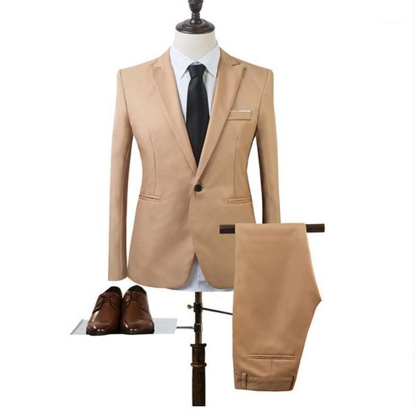 

men's suits & blazers onnpnnq men blazer with pants slim fit casual one button jacket for wedding fashion suit brand business1, White;black