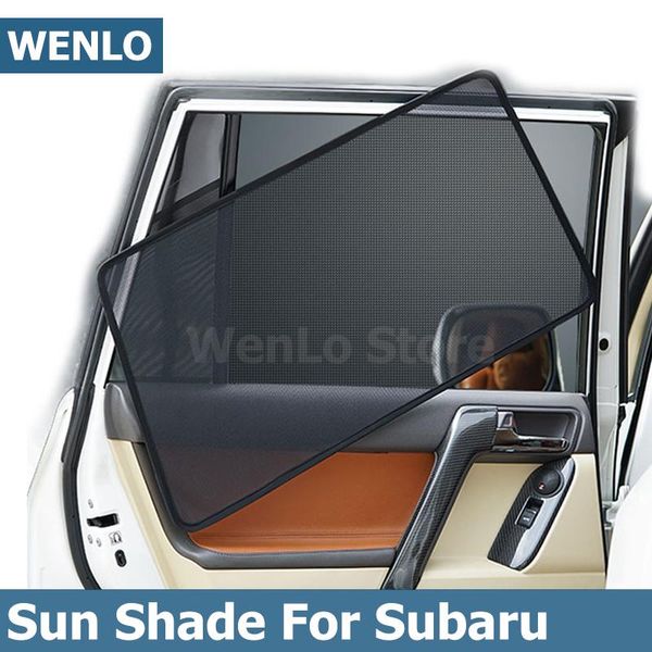 

wenlo 4pcs magnetic car front side window sunshade for forester levorg outback wrx sti xv car sun shade curtain