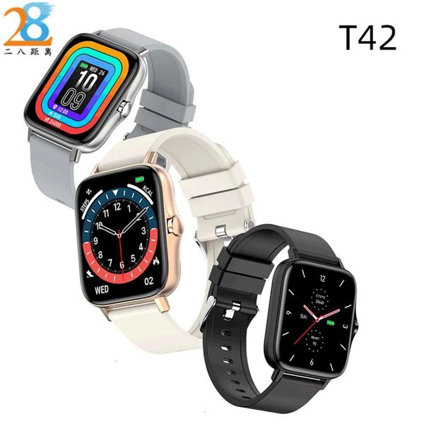 

new t42 smart bracelet touch bluetooth phone music weather waterproof heart rate prsure blood