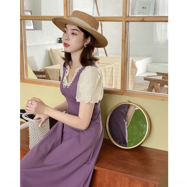 

vks7u прострочкой шнурка лета корейских женщин платье dressaline dresslantern коротким рукавом платье v-образным вырезом n056g goming a-лини, Black;gray