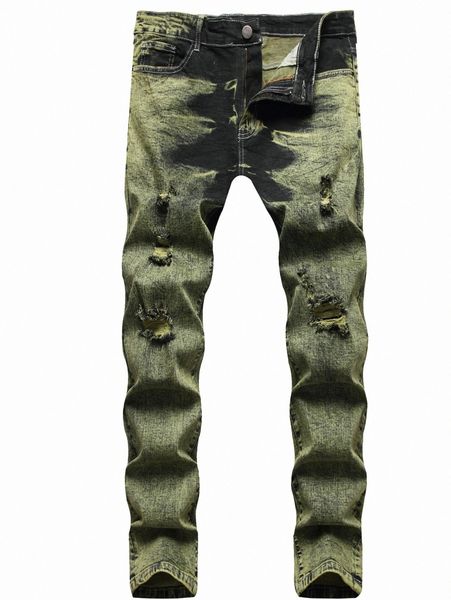 

men ripped skinny jeans r6di#, Blue