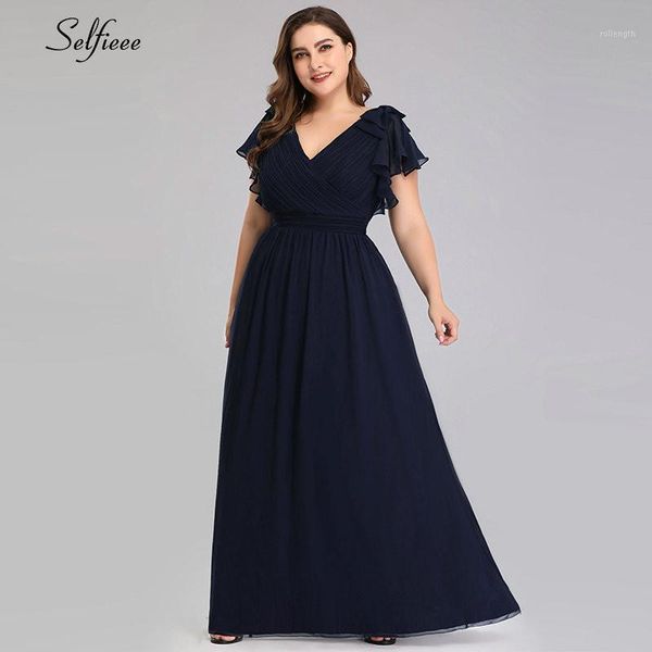 

plus size dresses for women 4xl 5xl 6xl new summer dress a line v neck flare sleeve long chiffon beach dress maxi boho dresses1, Black;gray