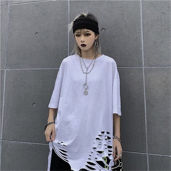 

2021 new male t-shirt streetwear fashion short female tshirt sleeve will see neck style hip shirt lovers 4c6b, White;black