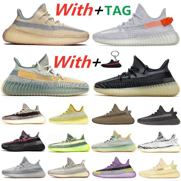 

new arrival 2020 kanye west men women running shoes yecheil yeezreel lundmark antlia static reflective zebra israfil oreo linen gid sneakers