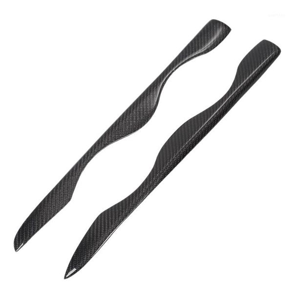

carbon fiber headlight eyebrows cover trim fit for 5 series e34 1988-19961