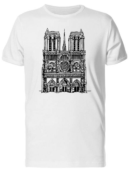 

sport notre dame cathedral sketch 2019 new fashion brand clothing 100% cotton short sleeve summer t-shirt custom shirts