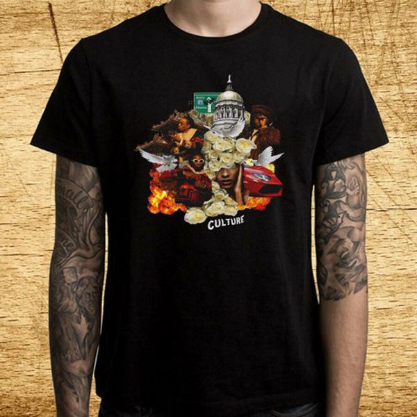 

черный размер migos культура hip hop album cover логотип для мужчин s m l дизайнеры балахон xl 2xl 3xl новая мода graphic буквенные футболки