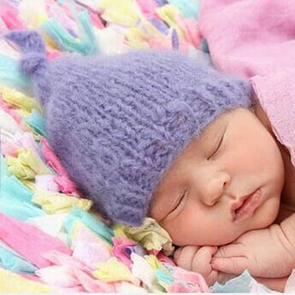 

caps & hats mohair silk baby hat, born po prop knot pography hat1, Yellow