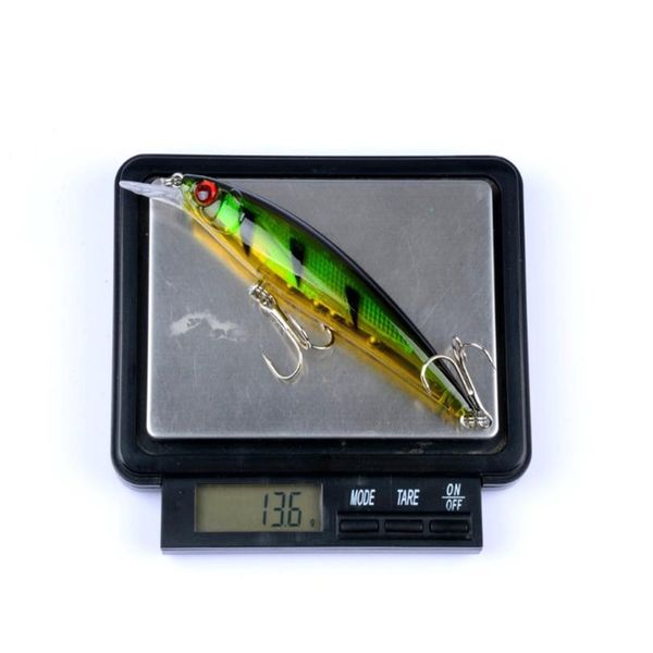 

1pcs laser floating minnow fishing lure 11cm/13.6g new arrival quality hard baits fishing tackle wobbler 3d eyes c qylrdr