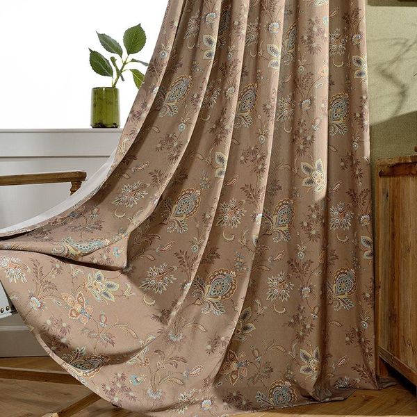 

modern curtains for livingdining room bedroom americanpastoral countrystyle polyester fabric printingcurtain tulle customization