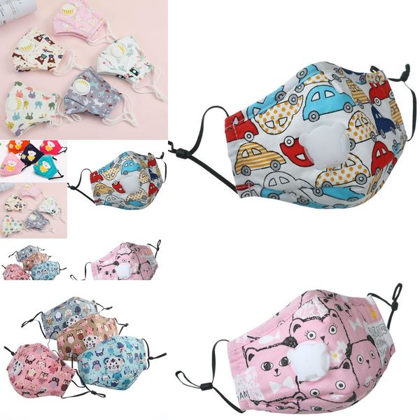 

filter cotton anti-dust face with valve pm2.5 smoke outdoor indoor adjustable reusable washable mouth mask for kids women man 18