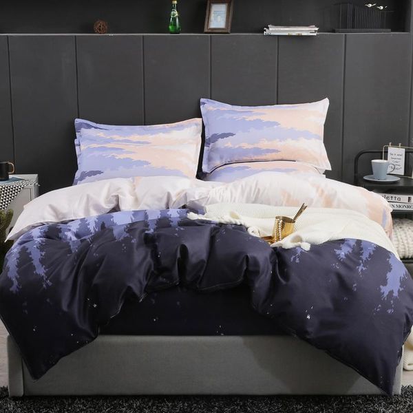 

unihome luxury full/ duvet cover set 300 thread count fiber reactive prints bedding set youleshenghou