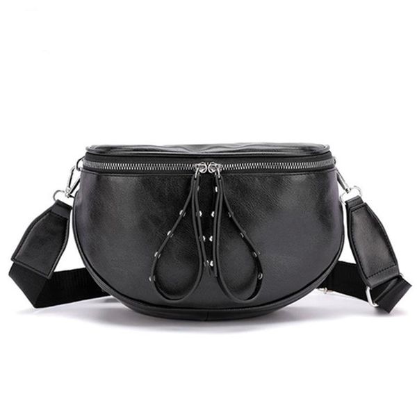 

vintage small messenger bags for women semicircle saddle poach shouder bag bucket bags crossbody bag females pu leather handbags