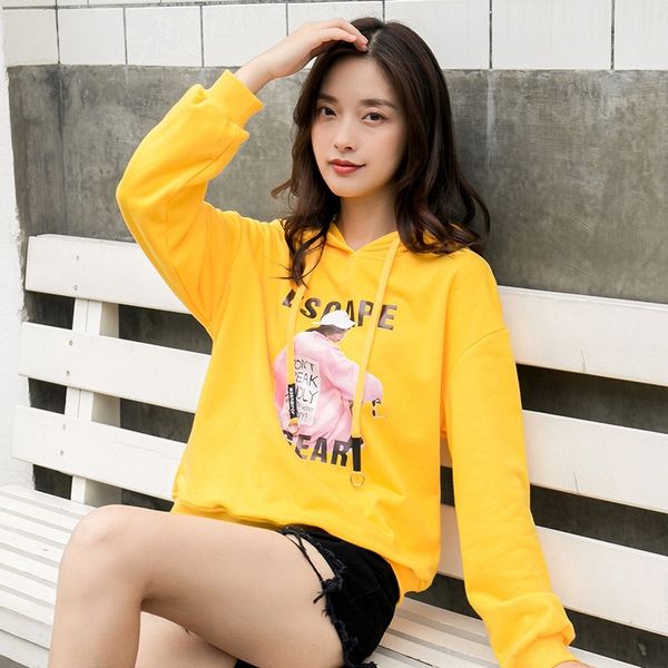 

pgyvr mfs women's wear new hooded for early in early autumn 2020 mfs women's wear new hooded sweater for women in women autumn swe, Black
