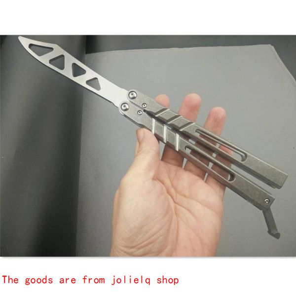 

butterfly alpha brs beast 2 knife trainer colors ab channel titanium handle d2 blade bushing system jilt knife hunting knife qlssz qynf