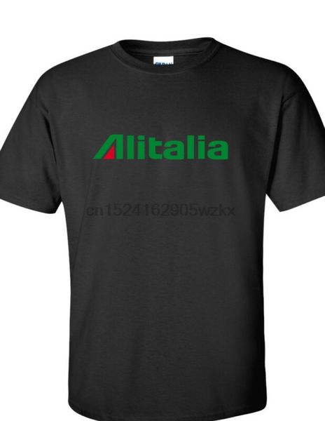 

alitalia retro logo italian airline black cotton short sleeve t-shirt sport hooded sweatshirt hoodie