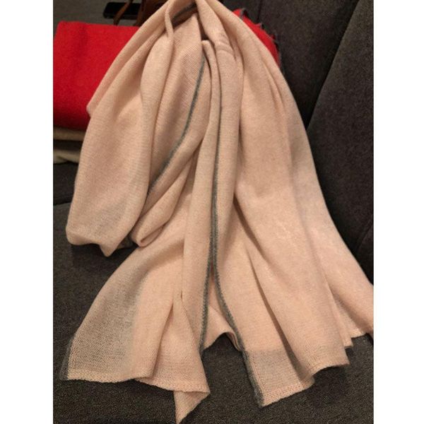 

100% cashmere scarf women couple scarf fashion knitted warm and comfortable thick, Blue;gray