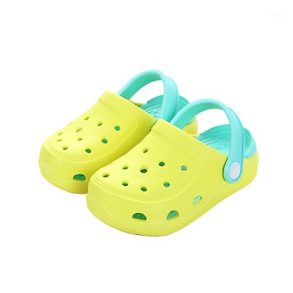 

slipper beach slippers summer indoor children' solid color hole shoes baby toddler slippery girls sandals and boys1, Black;grey