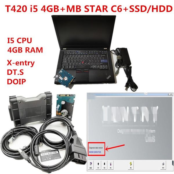

t420 lapdiagnostic pc 4g cpuÂ with mb star multiplexer c6 mb star c6 vci diagnosis with software v2020.09