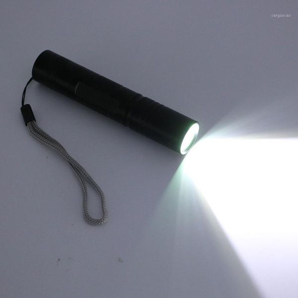 

flashlights torches mini q5 led pocket light 2000lm 5 modes lanterna portable 18650 tactical lantern torch black/silver1
