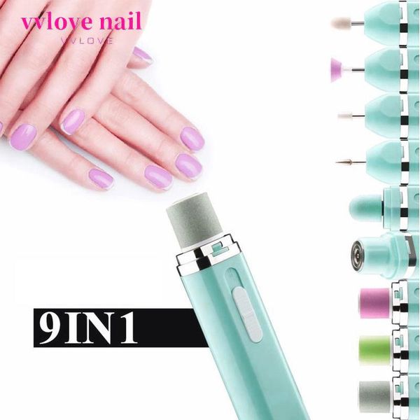 

nail drill & accessories 9 in 1 tool portable multifunctional polisher and electric