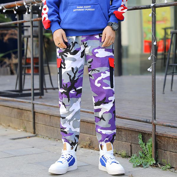 

new loose pant long trousers men's women's fancy bottoms wear hip hop street pants purple purse ommo, Black