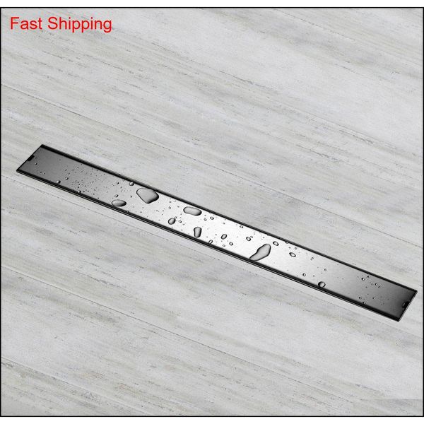 

2019 modern new style 60cm floor drain 304 stainless steel brushed insert tile waste strainer qylphr dh_seller2010