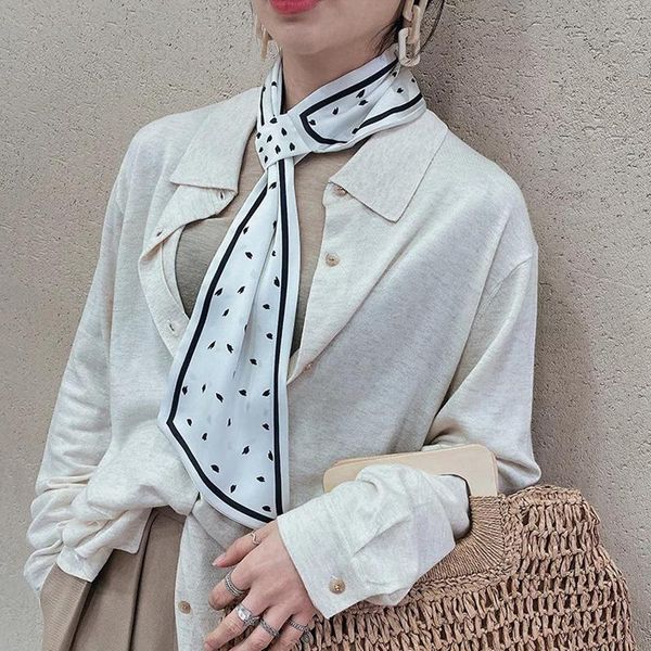 

scarves 2021 thin leaves changeable women scarf long neckerchief professional decoration all kinds of korean white, Blue;gray