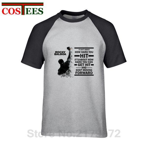 

sport classic fashion rocky balboa quotes t shirt men rocky balboa t-shirt homme tee shirt homme rocky mens t-shirt camiseta masculina