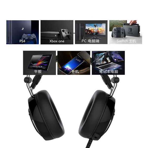 

original ipega wired headset ps4 headphone gaming headset suitable for ps5/ps4/n-switch/xbox one xs series/pc/mobile phone with microphone