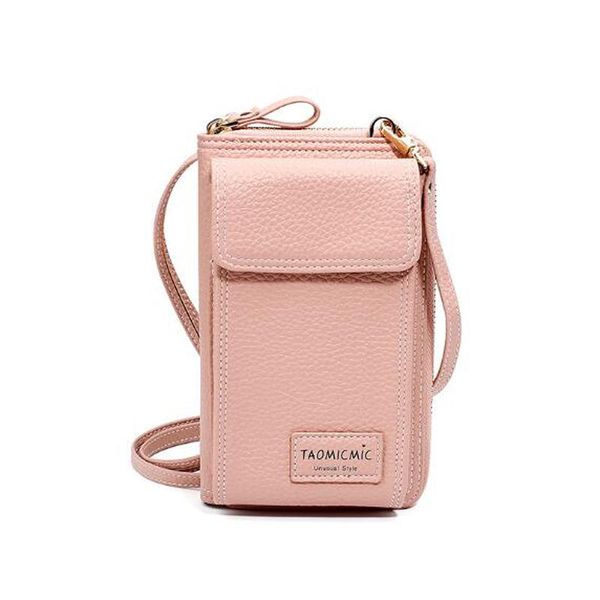 

long clutch bag pu leather ladies shoulder bag women messenger mobile phone solid color mini wallet zipper
