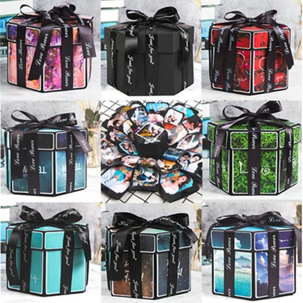 

gift wrap wedding valentine's day diy surprise love explosion box boyfriend propose props po scrapbook anniversary gifts1