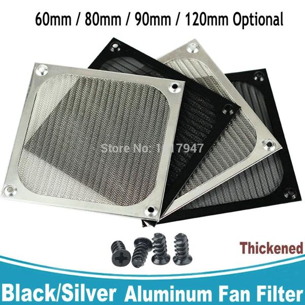 

fans & coolings gdstime thickened aluminum dustproof fan filter 60mm 80mm 90mm 120mm dust cover computer pc case grill guard with screws