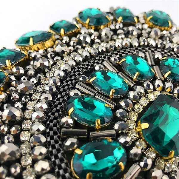 

crystal evening wallet metal bracelet silver beaded bridal wedding clutch