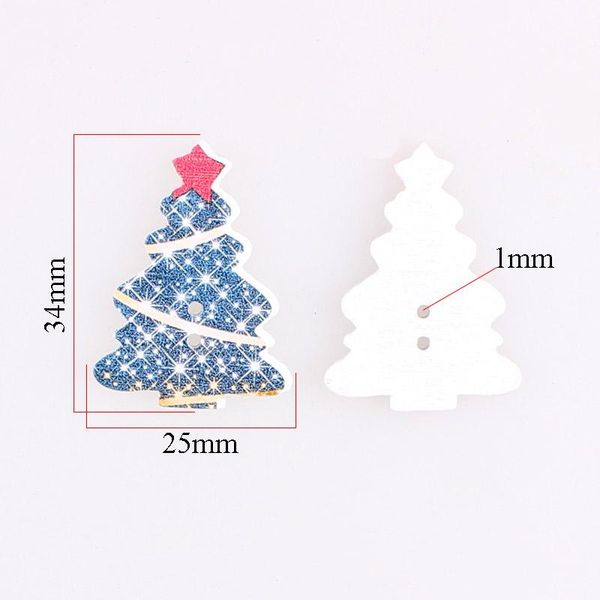

christmas tree 2hole wooden buttons mixed diy decor child clothing sewing buttons crafts scrapbooking accessories decorativos e wmtitx