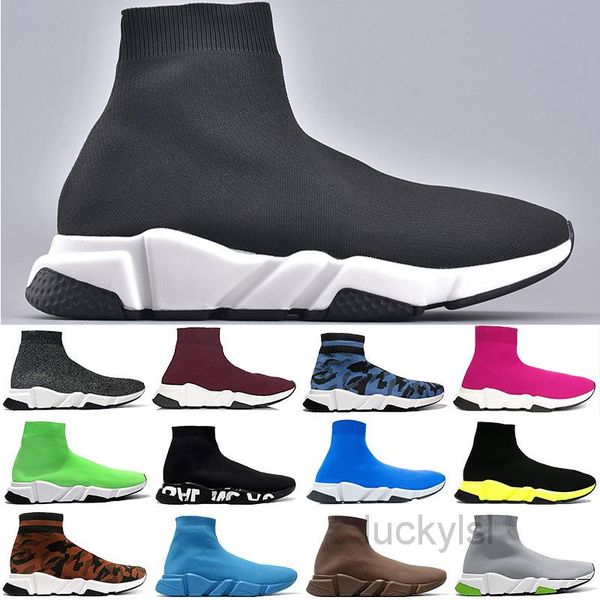 

sock shoes speed trainer sneakers triple white black graffiti beige clearsole womens mens chaussette fashion outdoor casual shoe kllt