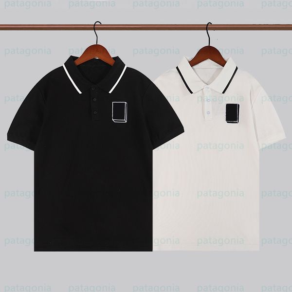 

mens stylist polo shirts fashion casual short sleeve man black white tees m-2xl, White;black