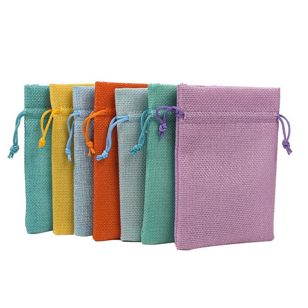 

10pcs/lot coffee beans storages bag plants gift pouches jute jewelry sachet christmas party decoration pocket can pr sqciwu