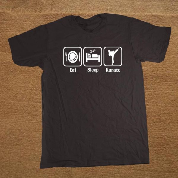 

новый смешные ешьте sleep каратэ футболка мужчины смешной tshirt человек одежда с коротким рукавом camisetas tshirt спорта с капюшоном hoodi
