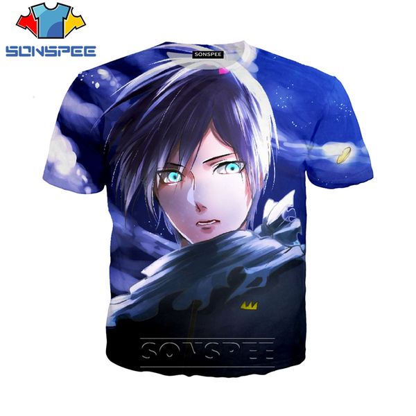 

anime noragami printed 3d print shirts funny plus size hentai men clothing