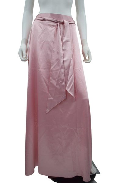 

pink skirt for women long skirt satin maxi for women 2021 ladies a line lace up faldas mujer rokjes dames jupe satin, Black