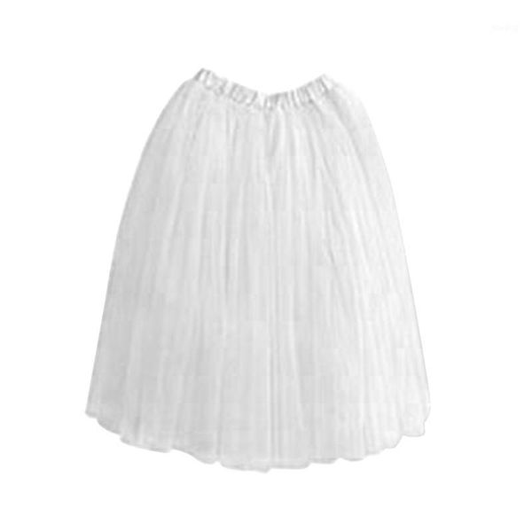 

new fashion summer casual style women five layers mesh yarn skirt long princess yarn skirts petticoat size1, Black