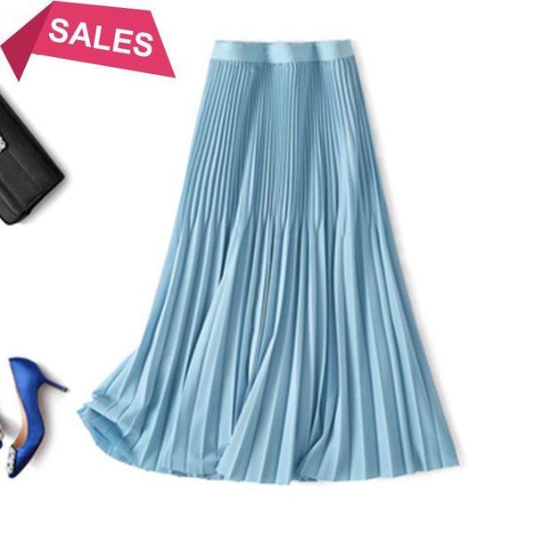 

new spring summer women pleated skirts elatic high waist long maxi chic female midi party tulle tutu skirt 2021 j1vs, Black