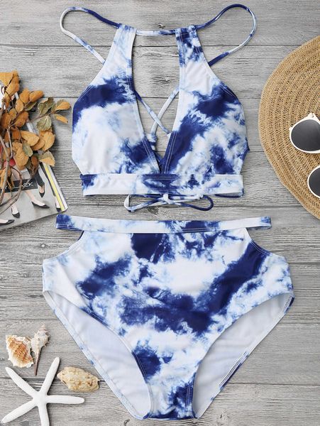 

new girls' mini fresh split women's swimsuit bikini in 2019, White;black