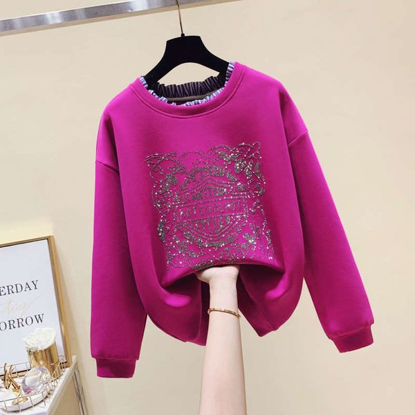 

fall / winter 2020 new loose plush and thickened sweater for women, Black
