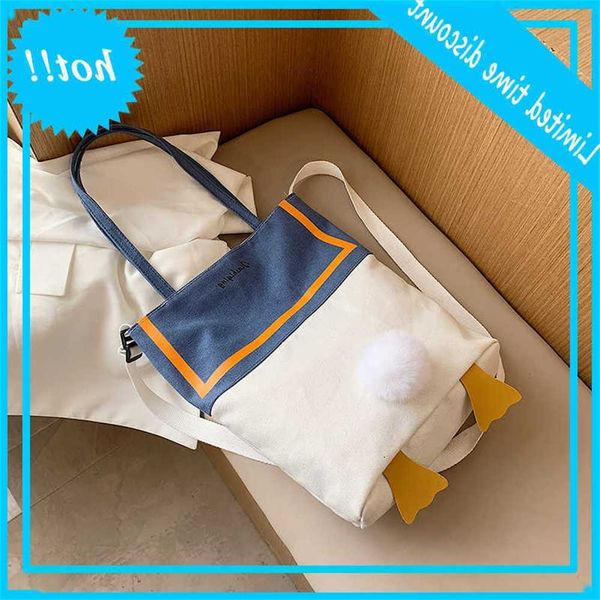 

lovely creative cartoon single shoulder handbag new fashion student canvas slant bag
