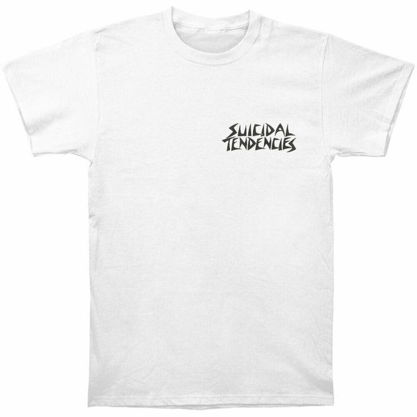 

суицидальные тенденции институционализированной панк белой рубашки badhabitmerch простой короткий рукав футболка топ tee спорта толстовки с