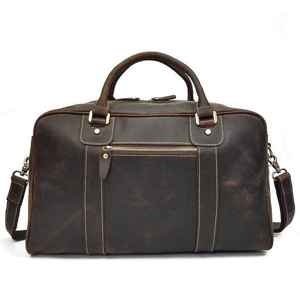 

yupinxuan europe vintage men bag big cow leather duffle bag retro real leather traveling bags1