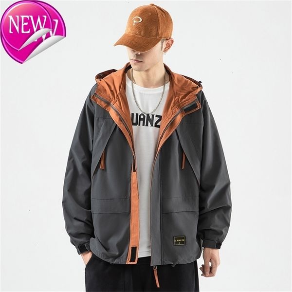 

2020 brand clothing casual cargo warm black hooded winter jackets men's parkas bomber windbreakers coats