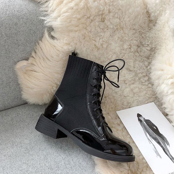 

size 2021 women's 22-27 in autumn and winter elastic fabric couture hosiery boots c0pw, Black